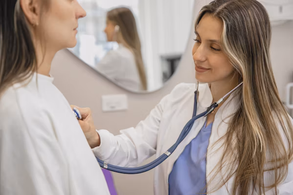 Doctor checking patient